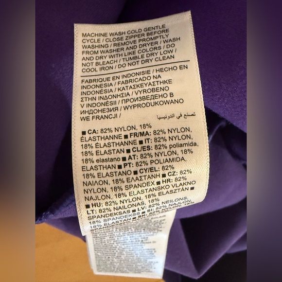 Athleta NWT Sizes 10 & 4 Amazing Pretty Purple Women's Skinny Sport Pants (0561) - Picture 14 of 14